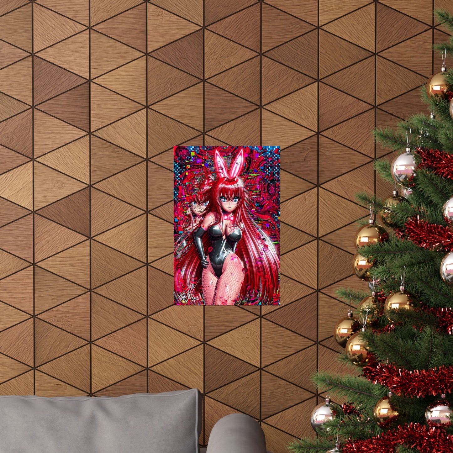 Anime Bunny Suit Girl Poster