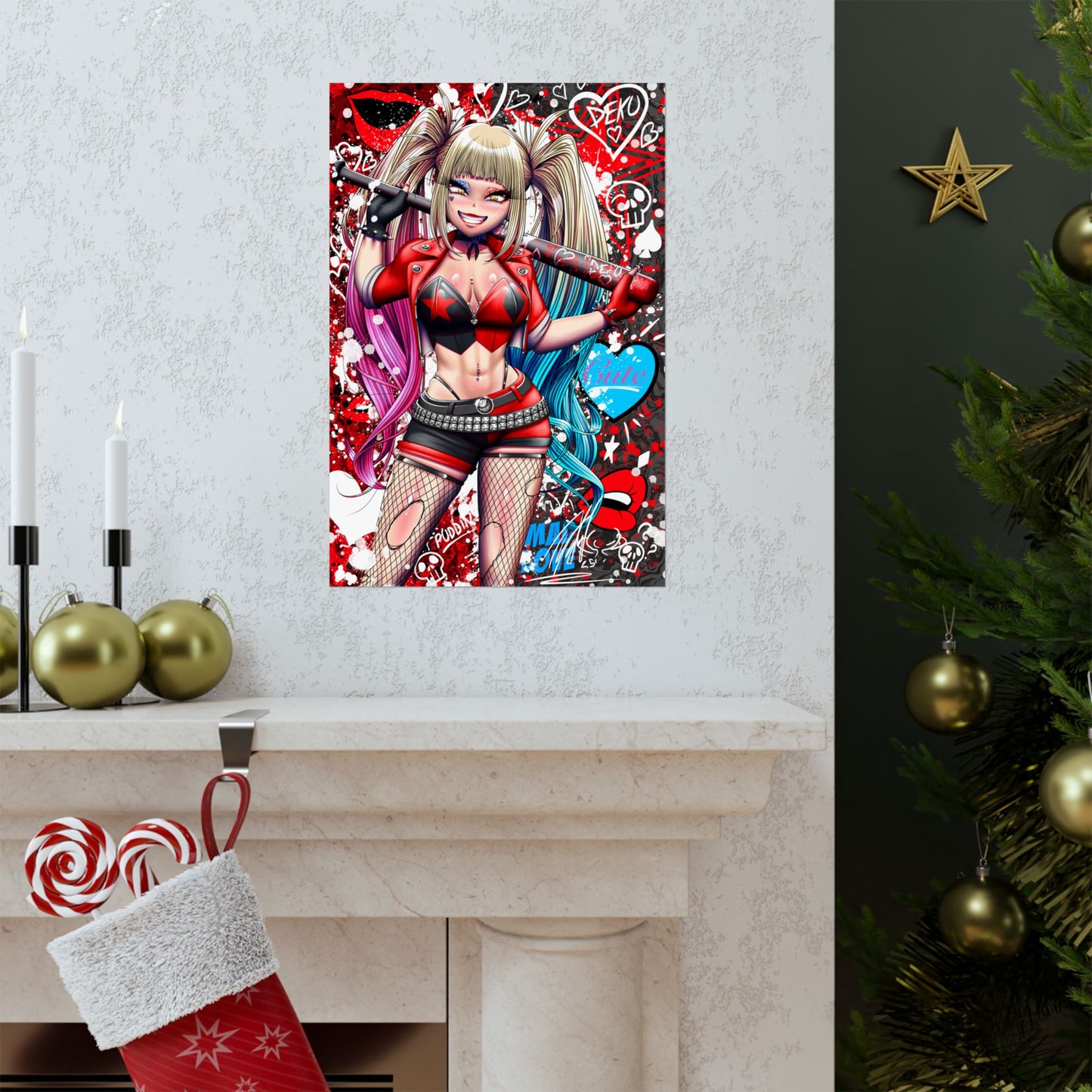 Crazy Anime Girl Mate Poster