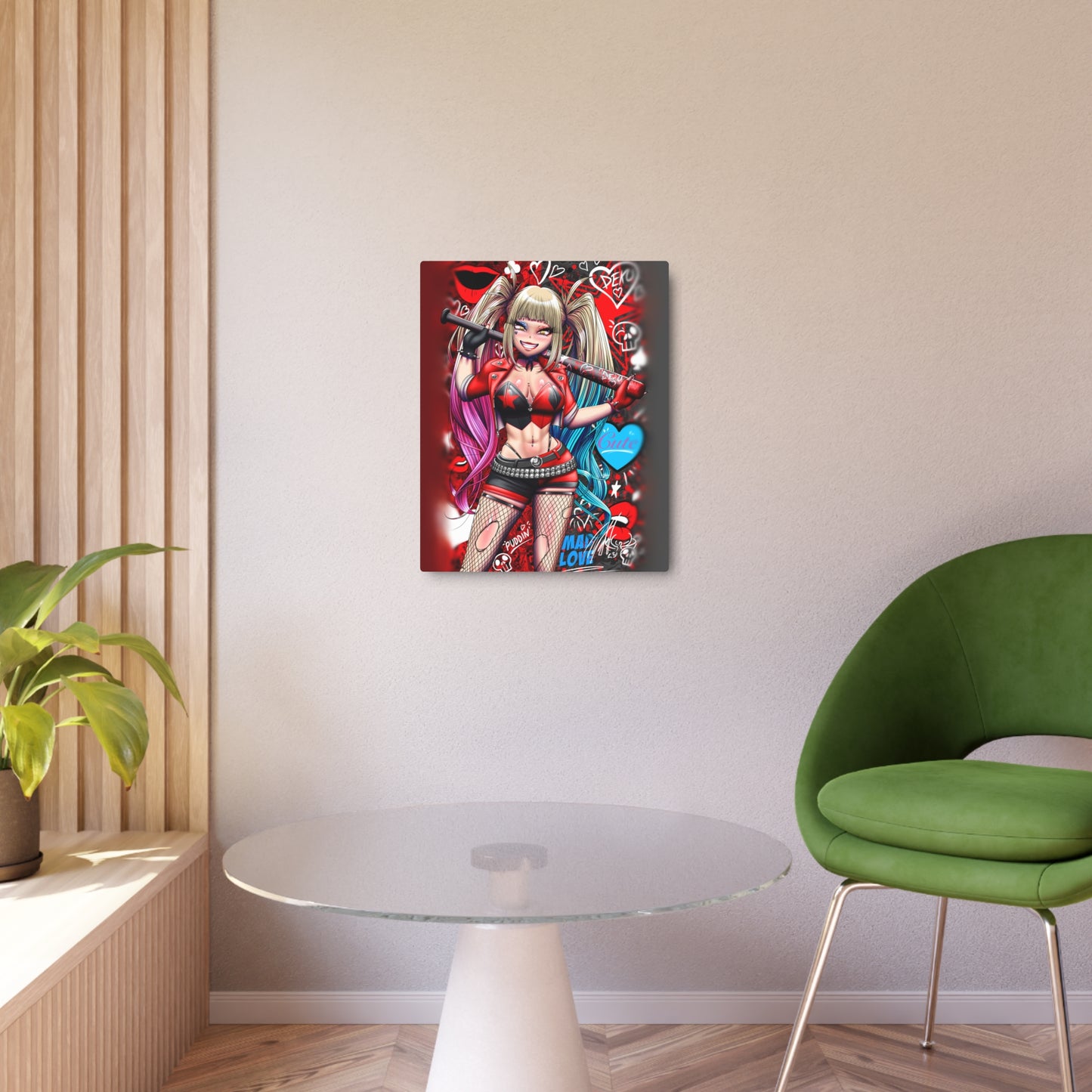 Crazy Anime Girl Metal Print