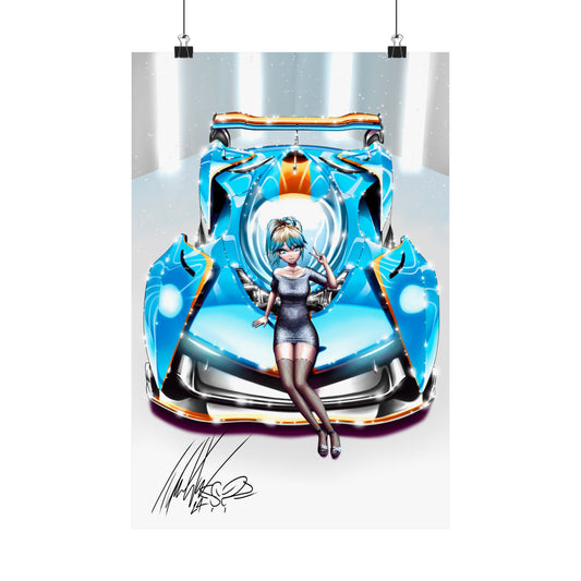 Anime Girl With An Insane Track Car